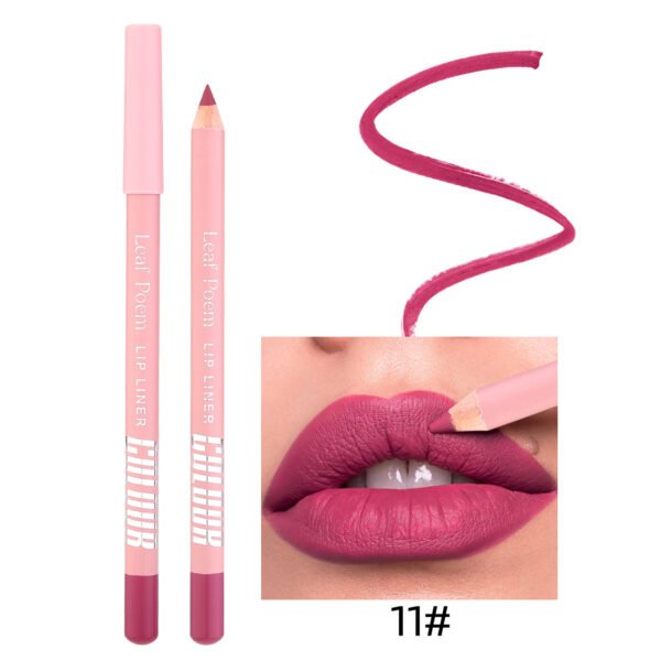 12 Color Matte Lipstick Lip Liner - Image 10